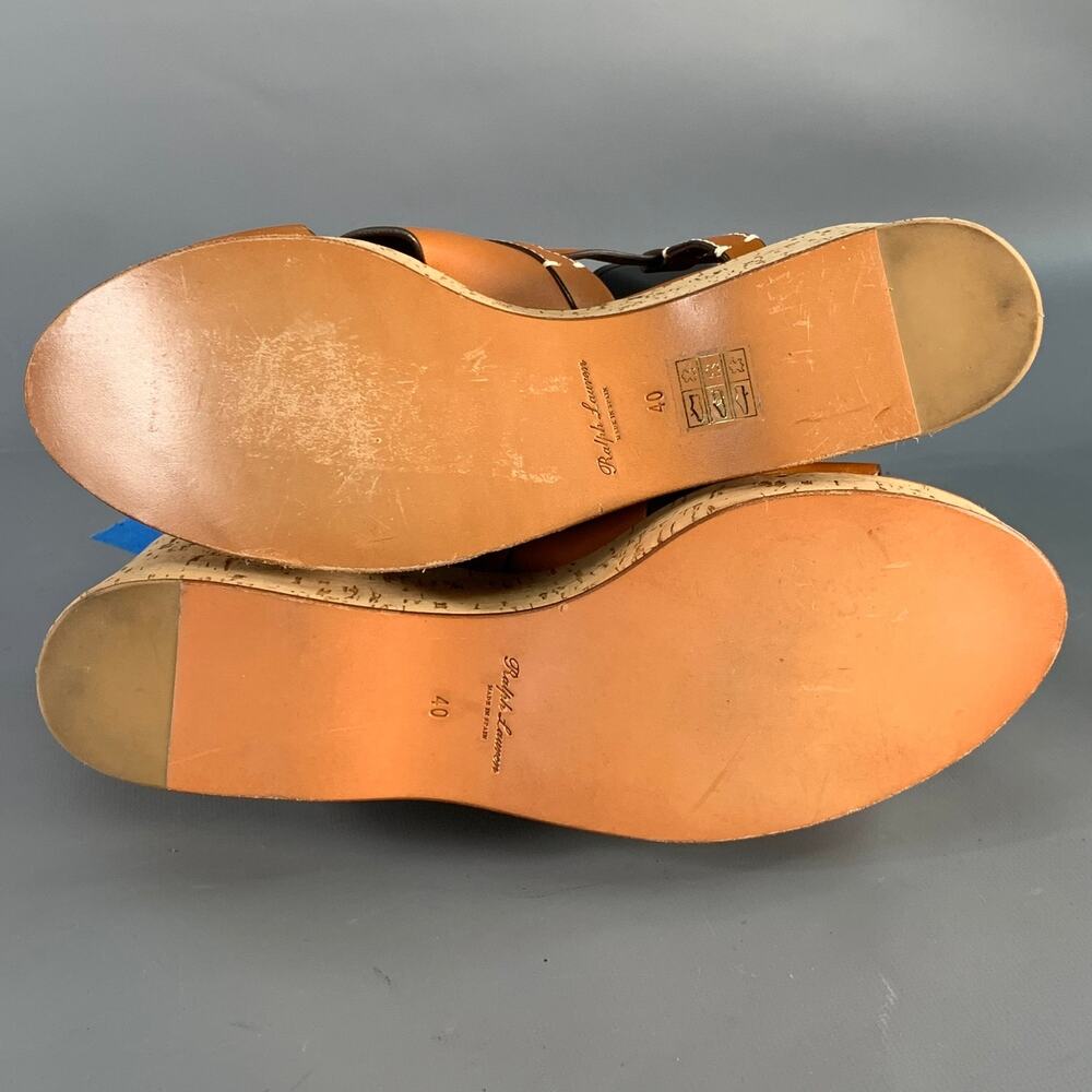 Ralph Lauren Size 10 Tan Beige Leather Slingback … - image 6